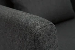 Miliboo Sessel skandinavisch Dunkelgrau Füße aus hellem Holz OSLO* Design-sessel|Sessel
