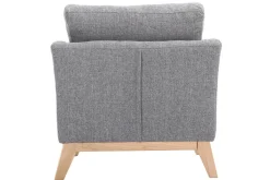 Miliboo Sessel skandinavisch Hellgrau Füße aus hellem Holz OSLO* Design-sessel|Sessel