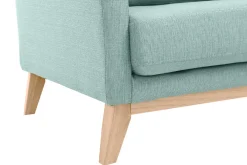 Miliboo Sessel skandinavisch Lagunengrün und Füße aus hellem Holz OSLO* Design-sessel|Sessel