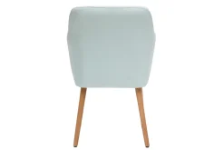 Miliboo Sessel skandinavisch Minzgrün und Füße aus Eichenholz ALEYNA* Design-sessel|Design-stühle