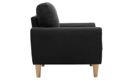 Miliboo Sessel Skandinavisch Stoff Anthrazitgrau ALICE* Design-sessel|Sessel
