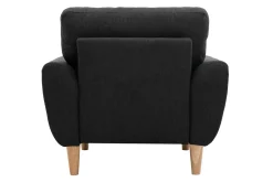 Miliboo Sessel Skandinavisch Stoff Anthrazitgrau ALICE* Design-sessel|Sessel