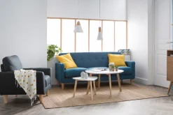 Miliboo Sessel Skandinavisch Stoff Anthrazitgrau ALICE* Design-sessel|Sessel
