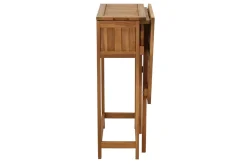 Miliboo Set aus 2 Klappstühlen und 1 klappbaren Balkontisch mit Stauraum aus Massivholz PRADO* Gartentische