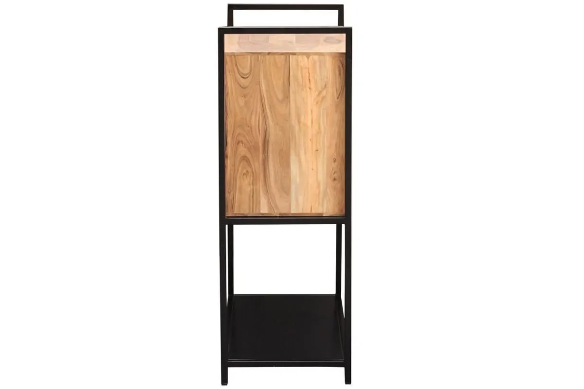 Miliboo Sideboard aus Akazie und schwarzem Metall H110 cm ARTHUS* Sideboards
