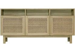 Miliboo Sideboard aus hellem Holz und Rattangeflecht L160 cm GALINA* Sideboards