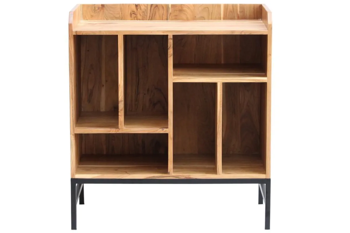 Miliboo Sideboard für Schallplatten aus Akazienholz und Metall BLUES* Sideboards