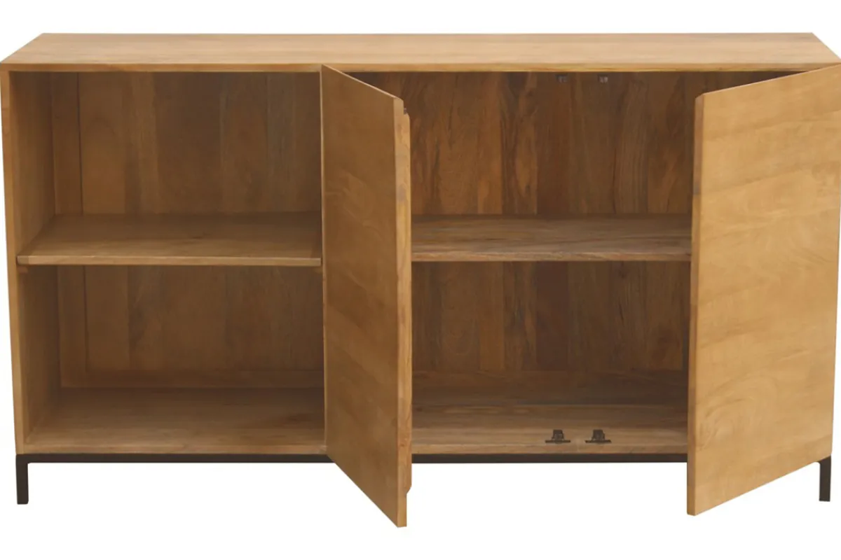 Miliboo Sideboard Industrie-Stil Mangoholz und Metall YPSTER* Sideboards