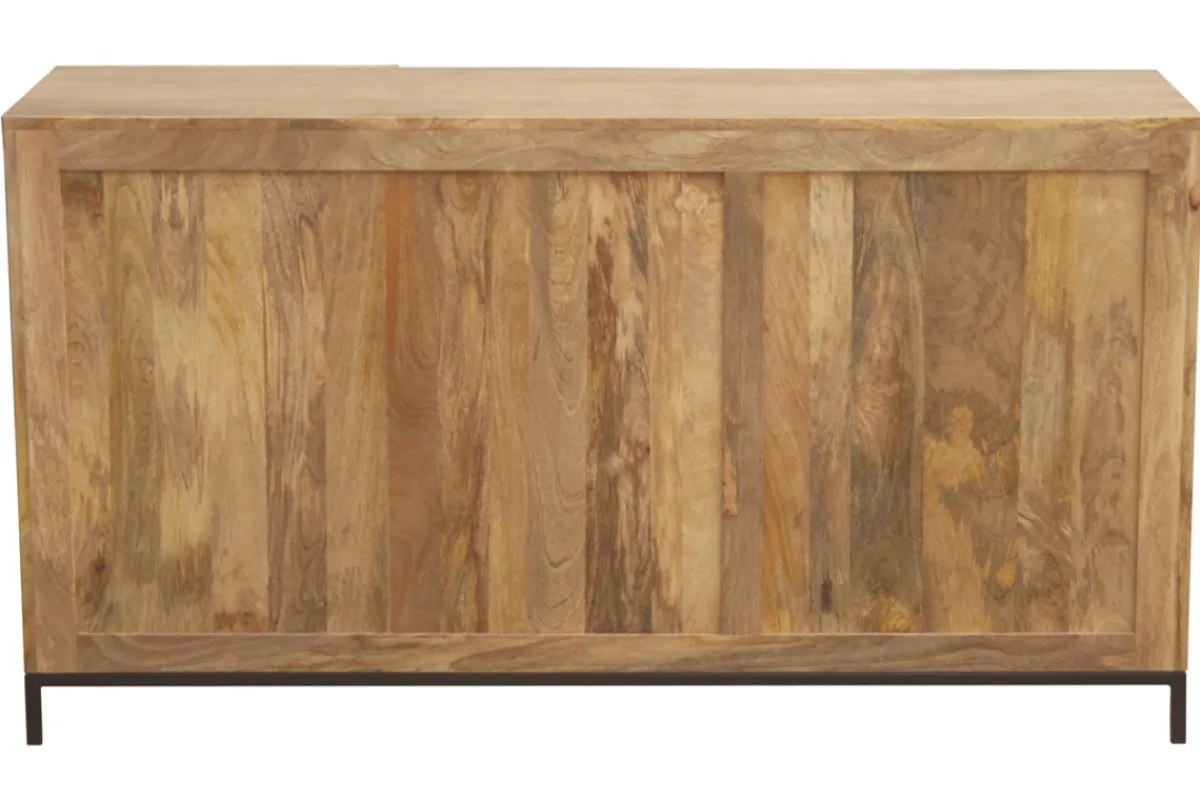 Miliboo Sideboard Industrie-Stil Mangoholz und Metall YPSTER* Sideboards