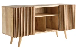 Miliboo Sideboard mit Schiebetüren ALBA aus massivem Mangoholz* Sideboards