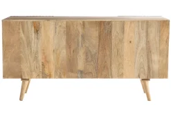 Miliboo Sideboard mit Schiebetüren ALBA aus massivem Mangoholz* Sideboards