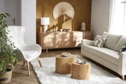 Miliboo Sideboard skandinavisch helles Holz B195cm SID* Sideboards