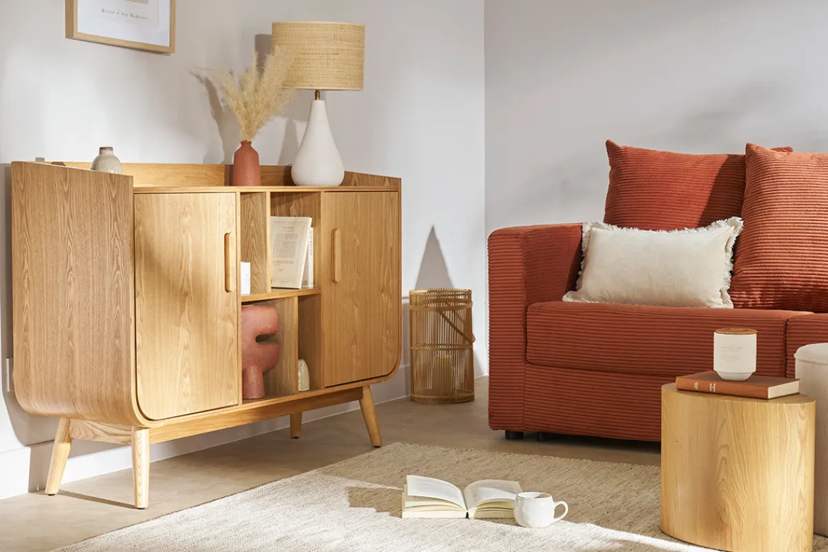 Miliboo Sideboard Vintage Holz Nussbaum HALLEN* Sideboards