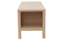 Miliboo Sitzbank in Eiche mit Kissen und offener Nische B100 cm GUMBY* Holzstühle|Bänke