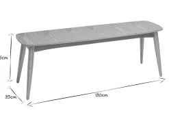Miliboo Sitzbank skandinavisch 130 cm breit NORDECO* Holzstühle|Bänke