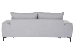 Miliboo 3-Sitzer Design-Schlafsofa mit grauem Stoff und schwarzem Metall GAEL* Schlafsofas
