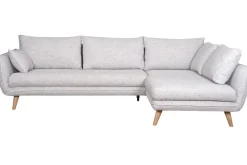 Miliboo 5-Sitzer skandinavisches Ecksofa hellgrau CREEP* Ecksofas