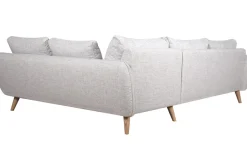 Miliboo 5-Sitzer skandinavisches Ecksofa hellgrau CREEP* Ecksofas