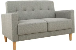 Miliboo 2-Sitzer Sofa aus grauem Stoff MOON* Design-sofas