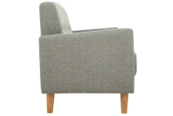 Miliboo 2-Sitzer Sofa aus grauem Stoff MOON* Design-sofas