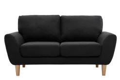 Miliboo 2-Sitzer Sofa mit Stoffbezug in dunkelgrauer ALICE* Design-sofas