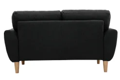 Miliboo 2-Sitzer Sofa mit Stoffbezug in dunkelgrauer ALICE* Design-sofas