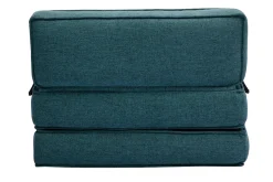 Miliboo 1-Sitzer-Schlafsessel in entenblauem Stoff KATY* Schlafsessel