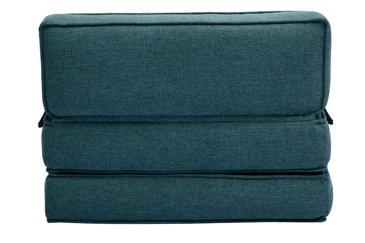 Miliboo 1-Sitzer-Schlafsessel in entenblauem Stoff KATY* Schlafsessel