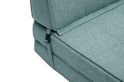 Miliboo 2-Sitzer-Schlafsofa graugrüner Stoff KATY* Schlafsessel