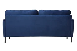 Miliboo 3-Sitzer-Sofa aus blauem Samt BEKA* Design-sofas