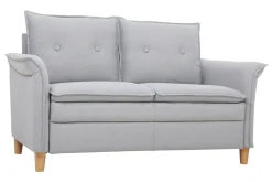 Miliboo 2-Sitzer-Sofa aus hellgrauem Stoff CLIFF* Design-sofas