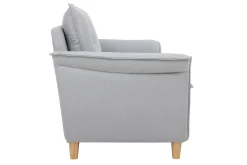 Miliboo 2-Sitzer-Sofa aus hellgrauem Stoff CLIFF* Design-sofas