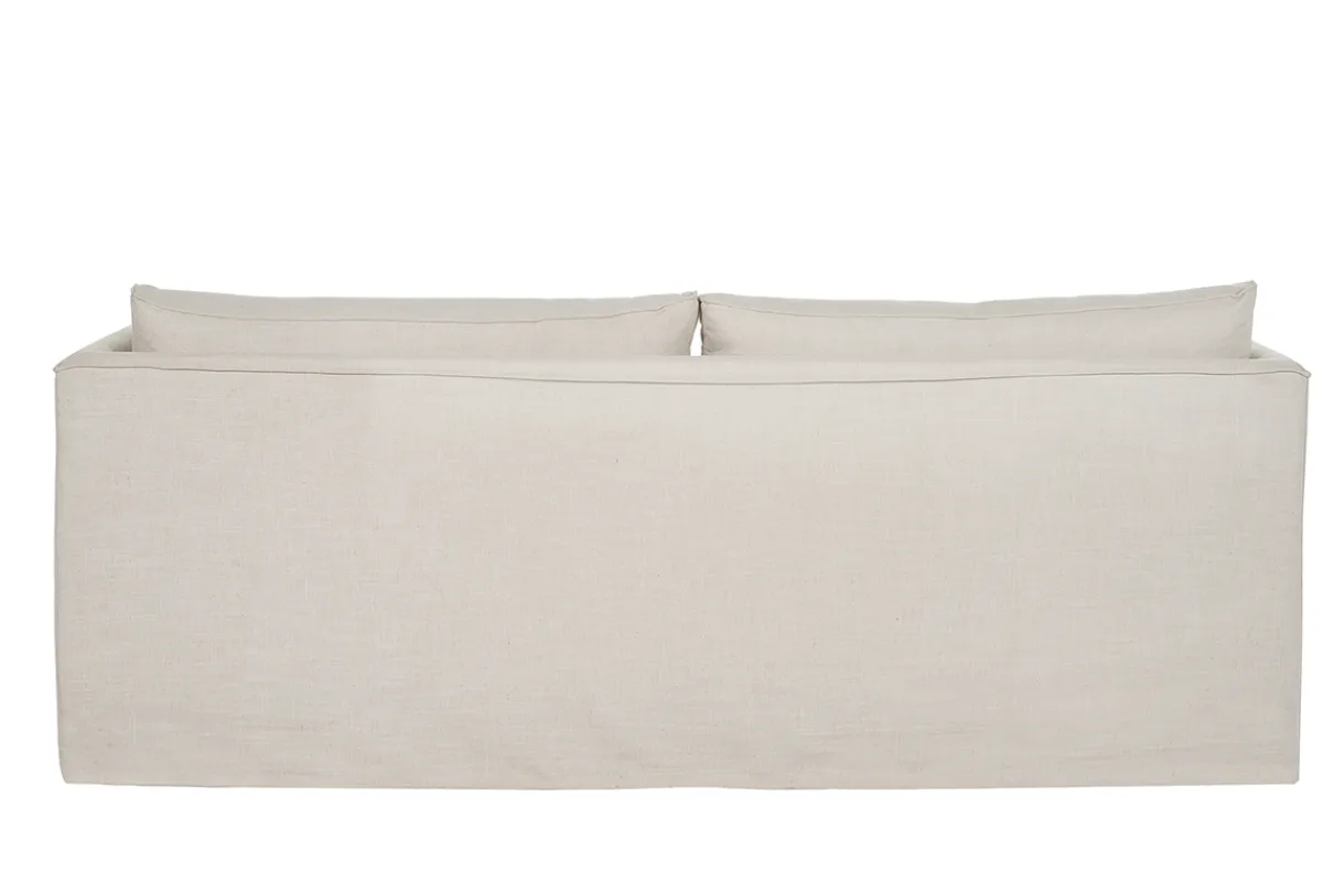 Miliboo 4-5-Sitzer-Sofa mit abnehmbarem Bezug aus beigem Stoff ADELE* Design-sofas