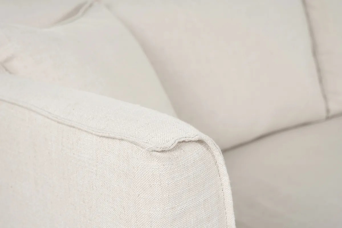 Miliboo 4-5-Sitzer-Sofa mit abnehmbarem Bezug aus beigem Stoff ADELE* Design-sofas