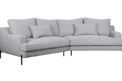 Miliboo 5-sitziges Ecksofa in grau meliert PUCHKINE* Ecksofas