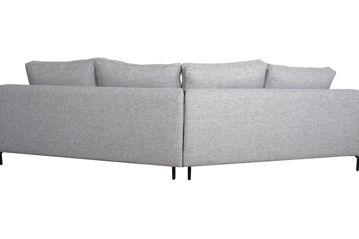 Miliboo 5-sitziges Ecksofa in grau meliert PUCHKINE* Ecksofas