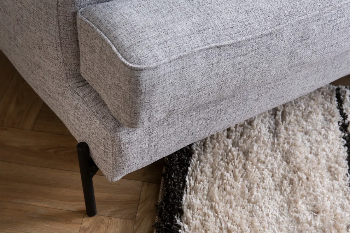 Miliboo 5-sitziges Ecksofa in grau meliert PUCHKINE* Ecksofas