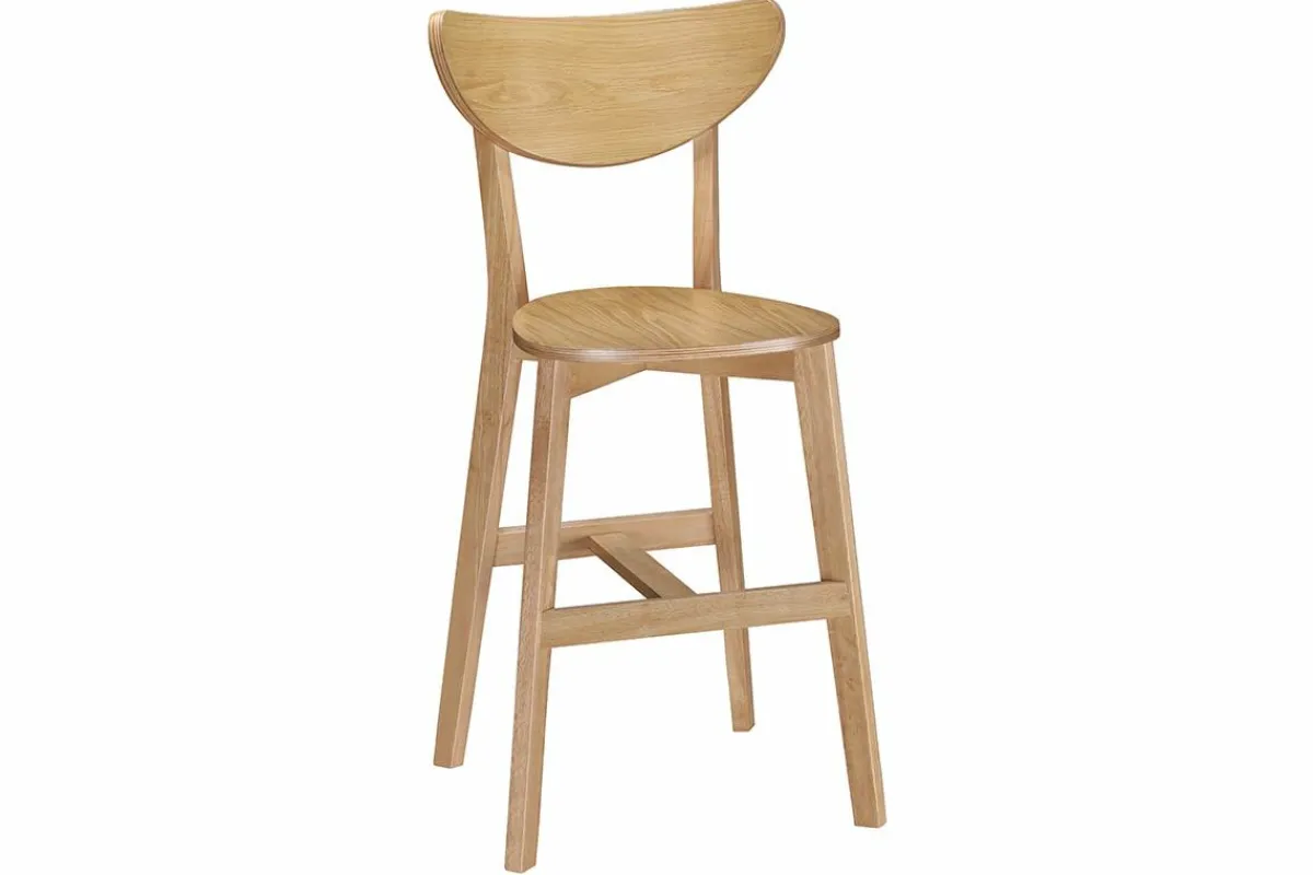Miliboo Skandinavische Barhocker LEENA Eiche (2er-Set)* Barhocker