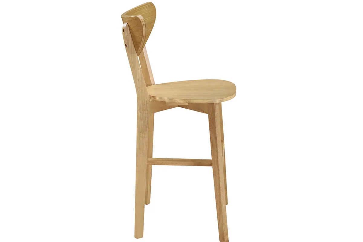 Miliboo Skandinavische Barhocker LEENA Eiche (2er-Set)* Barhocker