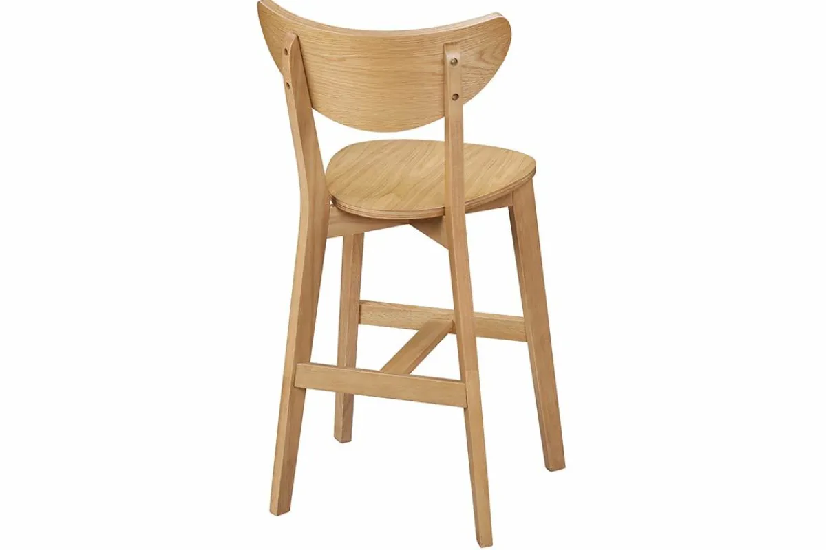 Miliboo Skandinavische Barhocker LEENA Eiche (2er-Set)* Barhocker