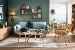 Miliboo Skandinavische Couchtische aus schwarzer Esche (2er-Satz) ARTIK* Couchtische