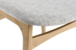 Miliboo Skandinavische helle Holzstühle mit hellblauem Stoff (2er-Set) ELTON* Design-stühle|Holzstühle