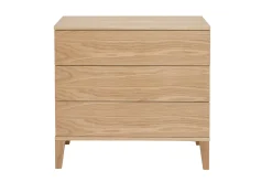 Miliboo Skandinavische Kommode mit 3 Schubladen aus hellem Holz FREDDY* Kommoden|Kommoden