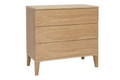 Miliboo Skandinavische Kommode mit 3 Schubladen aus hellem Holz FREDDY* Kommoden|Kommoden