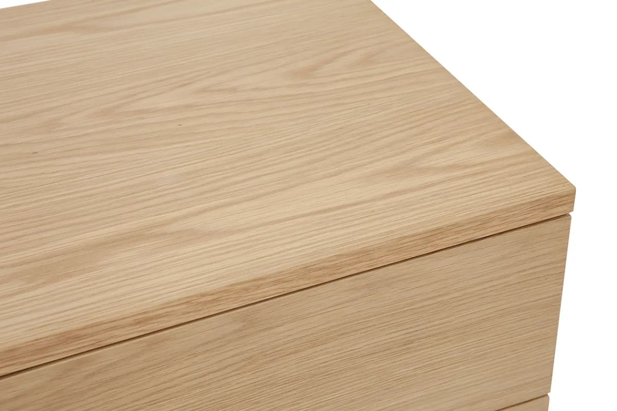 Miliboo Skandinavische Nachttische mit 2 Schubladen aus hellem Holz Eiche B50 cm (2er-Set) FREDDY* Nachttische
