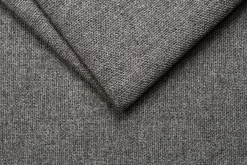Miliboo Skandinavische Schlafcouch aus anthrazitgrauem Stoff und hellem Holz mit Matratze Dicke 10cm 3-Sitzer PAPEL* Schlafsofas