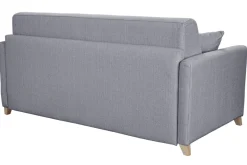 Miliboo Skandinavische Schlafcouch hellgrau mit Matratze 18 cm 3-Sitzer SKANDY* Schlafsofas