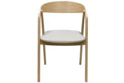 Miliboo Skandinavische Stühle aus hellem Eichenholz und beigem Stoff (2er-Set) LOVA* Design-stühle