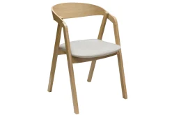 Miliboo Skandinavische Stühle aus hellem Eichenholz und beigem Stoff (2er-Set) LOVA* Design-stühle