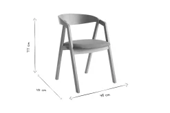 Miliboo Skandinavische Stühle aus hellem Eichenholz und beigem Stoff (2er-Set) LOVA* Design-stühle